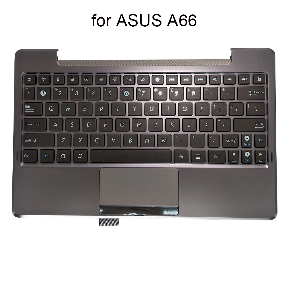 

US English Touchpad Keyboard For Asus PADFONE A66 USA Laptop PC Parts Replacement Keyboards Topcase Palmrest New 13A0-1KQ0J01