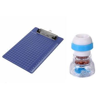 

Pad Clip Holder Folder Plastic Clipboard Blue Purple for Paper A5 with Faucet Water Filter,360 Degree Rotation & Scalable Stone