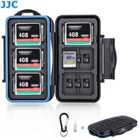 JJC custodia per schede SD custodia impermeabile portafoglio per Micro SD Microsd TF CF Card accessori per fotocamere fotografia Computer portatile