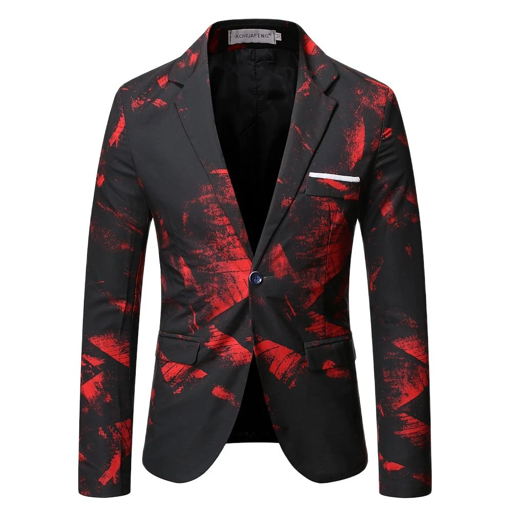 casual blazer for men Blazer Men,Men Blazer Slim Fit,Men's Casual Suit  Korean Version Slim Groomsman Bridegroom Wedding Business Occupation  Suit,-5X coat suit for men