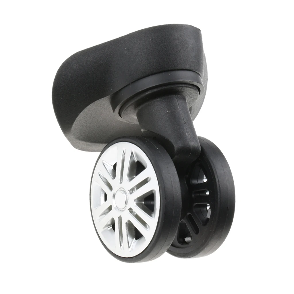 1 Pair A09 Swivel Dual Roller Wheels Suitcase Luggage Replacement Casters for Travelling Bag