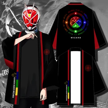 

Japan Anime Kamen Rider Wizard Cosplay Fashion Sunscreen Kimono Haori Coat Sleepwear Men Women Casual Cardigan Bathrobe Tops