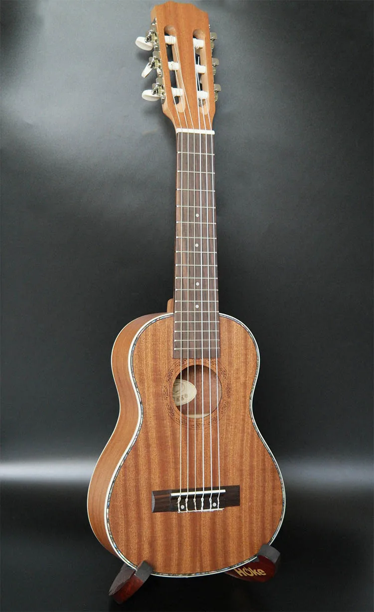 Акустическая гитара укулеле Guitalele 28 дюймов гавайская целлюлоидная мини 6 струн