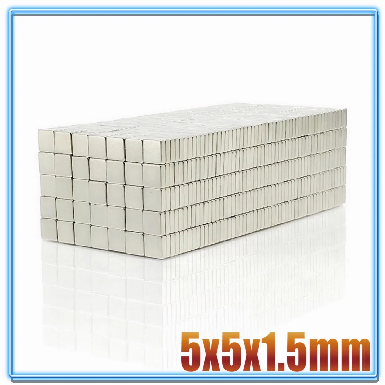 

20/50/100/200PCS 5x5x1 5x5x1.5 Super Strong Square magnet N35 NdFeB Rare Earth Magnet 5*5*1.5 Neodymium Magnets sheet 5x5x1.5mm