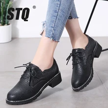 STQ/женские туфли-оксфорды на плоской подошве; женские лоферы из натуральной кожи; женские кроссовки на шнуровке; женская зимняя обувь; LSJ1208