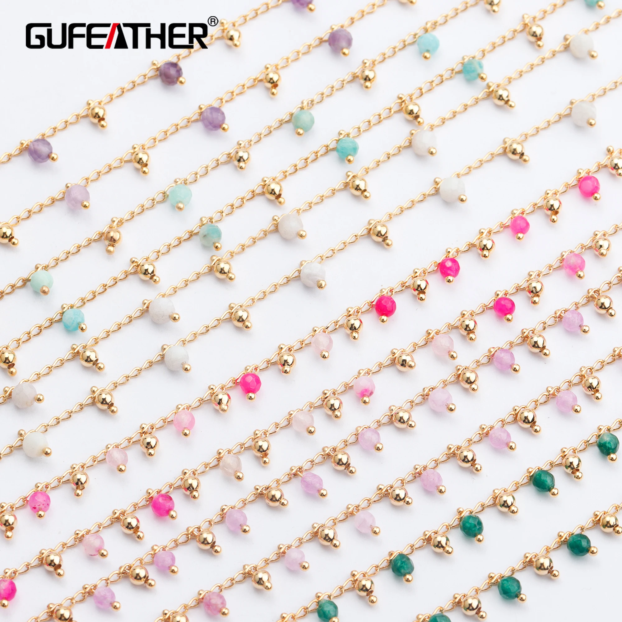 Ювелирные изделия GUFEATHER C59 ювелирные аксессуары позолота 18 К цепочка сделай сам 0 3