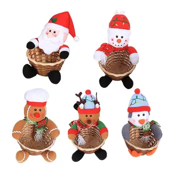 

Christmas Decoration Large Size Candy Basket Desktop Decoration Children's Candy Basket