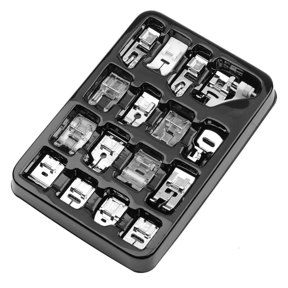 

11pcs/16pcs Mini Sewing Machine Presser Foot Feet For Brother Singer Presser Feet Braiding Blind Stitch Darning Sewing Tools