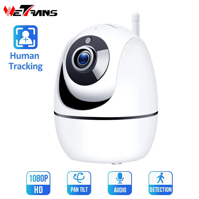 Ceny Wetrans 1080P kamera IP Wifi Mini HD automatyczne śledzenie Onvif Night Vision dla dzieci inteligentny CCTV bezpieczeństwa w domu bezprzewodowy kamera