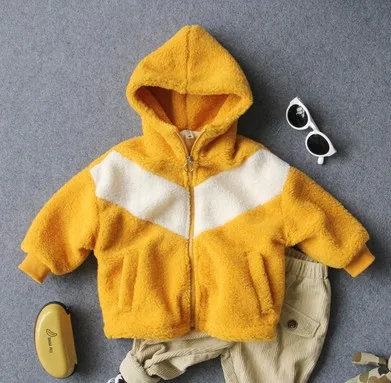 only jacket От 2 до 8 лет, новинка года, зимняя теплая куртка из овечьей шерсти для мальчиков 1 предмет, теплое плотное зимнее пальто для девочек детское зимнее пальто - Цвет: only jacket