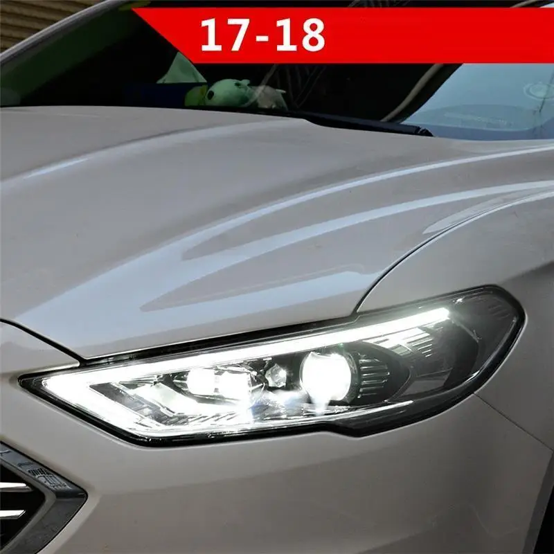 Drl Neblineros Para автозапчасти дневные ходовые огни автомобили Cob внешние светодиодные фары автомобильные фары в сборе для Ford Mondeo