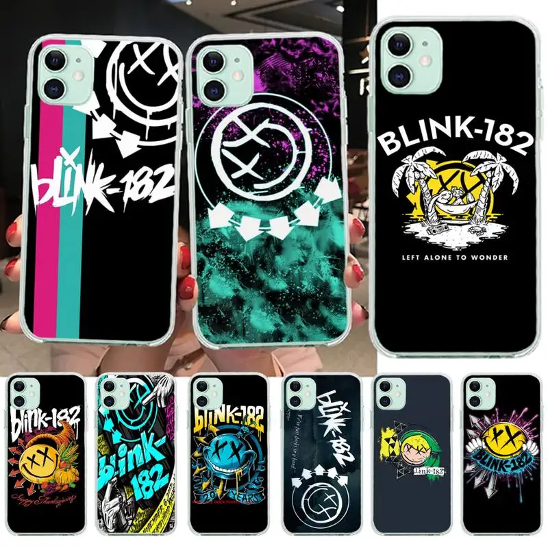 Чехол для телефона в стиле панк-рок-группы Blink 182 черный мягкий чехол iPhone 11 pro XS MAX 8 7