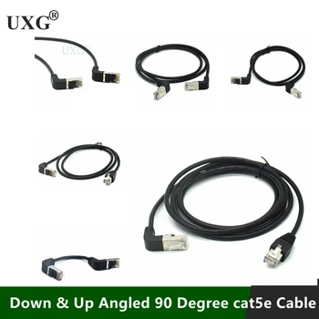 

Ultra Slim Cat6 Ethernet Cable RJ45 Right Angle UTP Network Cable Patch Cord 90 Degree Cat6a Lan Cables for Laptop Router TV BOX