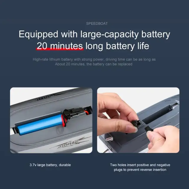 Remote Control Boat RC Speedboat Toy Ship Model Remote Control Fishing Bait Boat Ship Speedboat RC Toys Education Children Toys 4