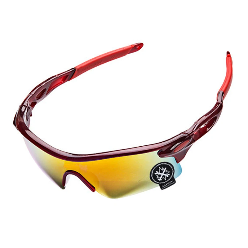 Рыбацкие очки высокой четкости Gafas UV400 Солнцезащитные очки для рыбалки на открытом воздухе альпинистские походные очки спортивные очки для бега верховой езды - Цвет: Red Red