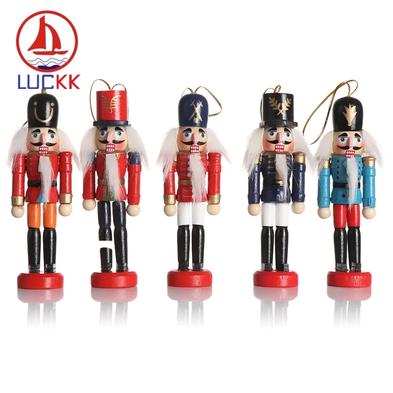 LUCKK 12 см Рождественский гайковёр солдат миниатюрные винтажные фигурки