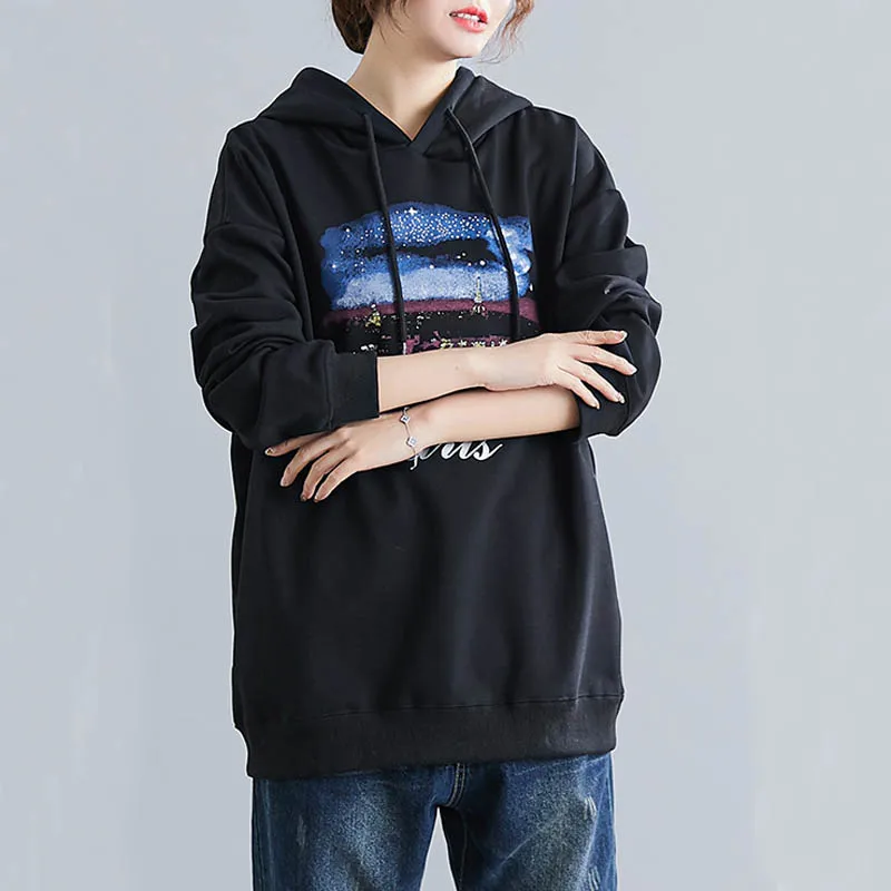 Осенне-зимние женские свитшоты размера плюс, обхват груди 150 см, 6XL, 7XL, 8XL, 9XL, женские свитшоты черного цвета
