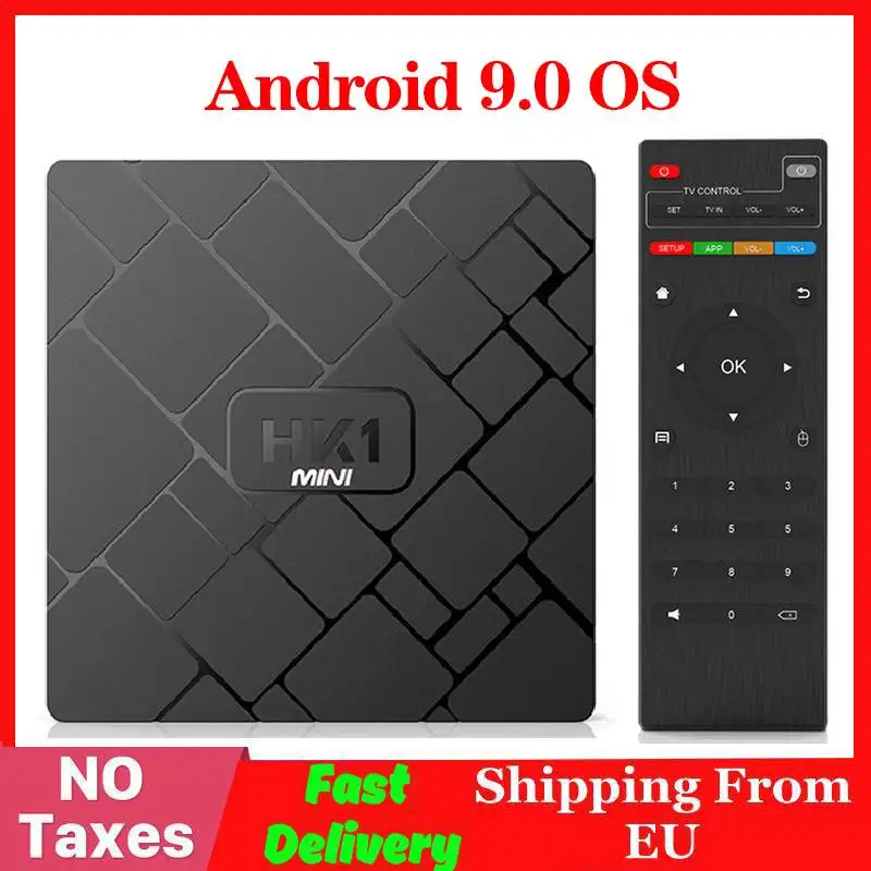 En Ligne 4K Smart TV BOX Android 9.0 HK1 MINI lecteur multimédia Rockchip RK3229 Quadcore 2GB 16GB H.265 Sep boîte supérieure HK1MINI TVBOX