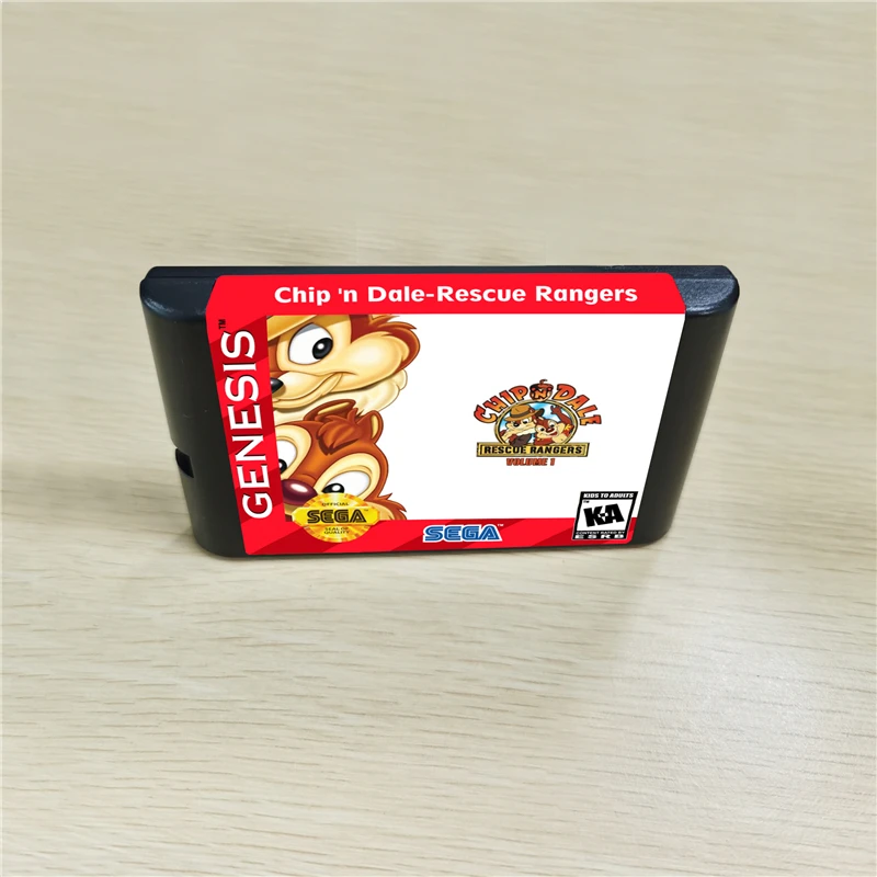 Картриджи для игр MegaDrive Genesis чип 'n ale Rescue Rangers 1 16 бит MD консоли Genesis|game cartridge