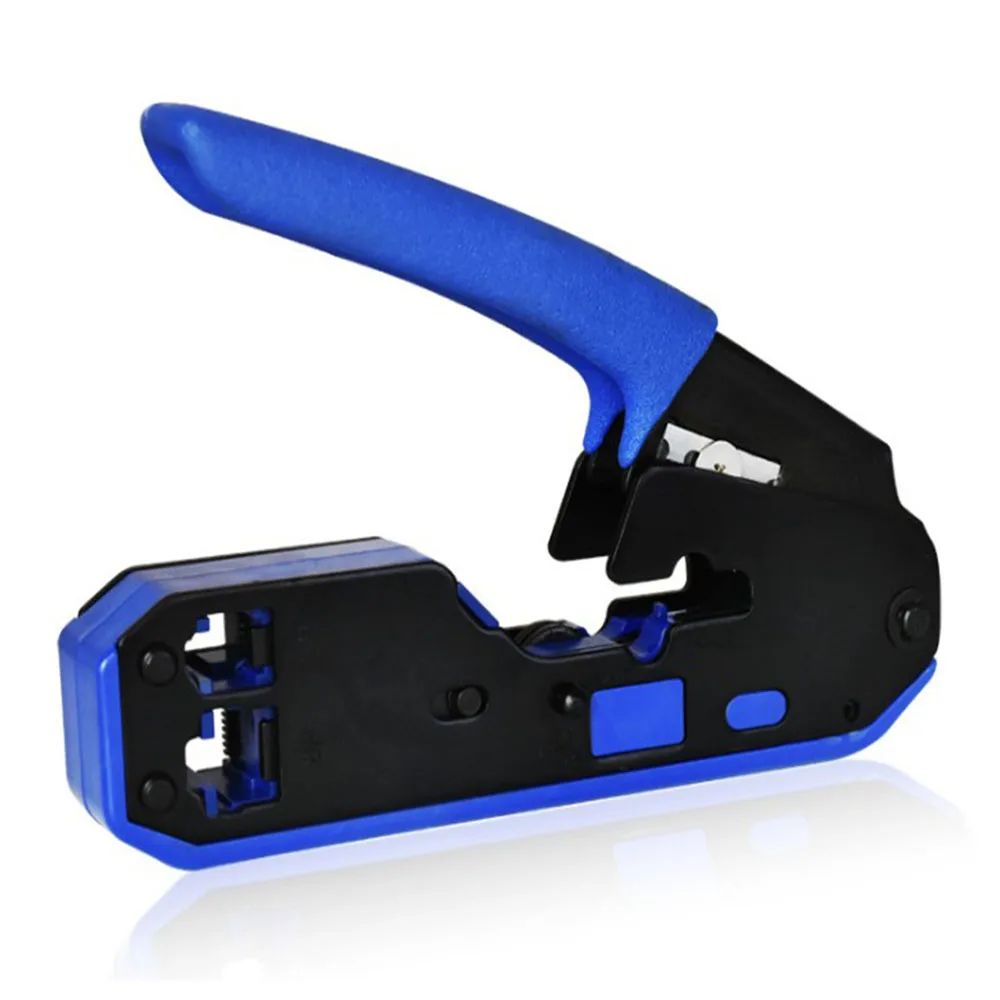 blue Зачистки 6P Cat5e сети для плоскогубцы щипцы Lan кабель Cat6 4P 1* RJ45 инструмент резак - Размер (дюймы): blue