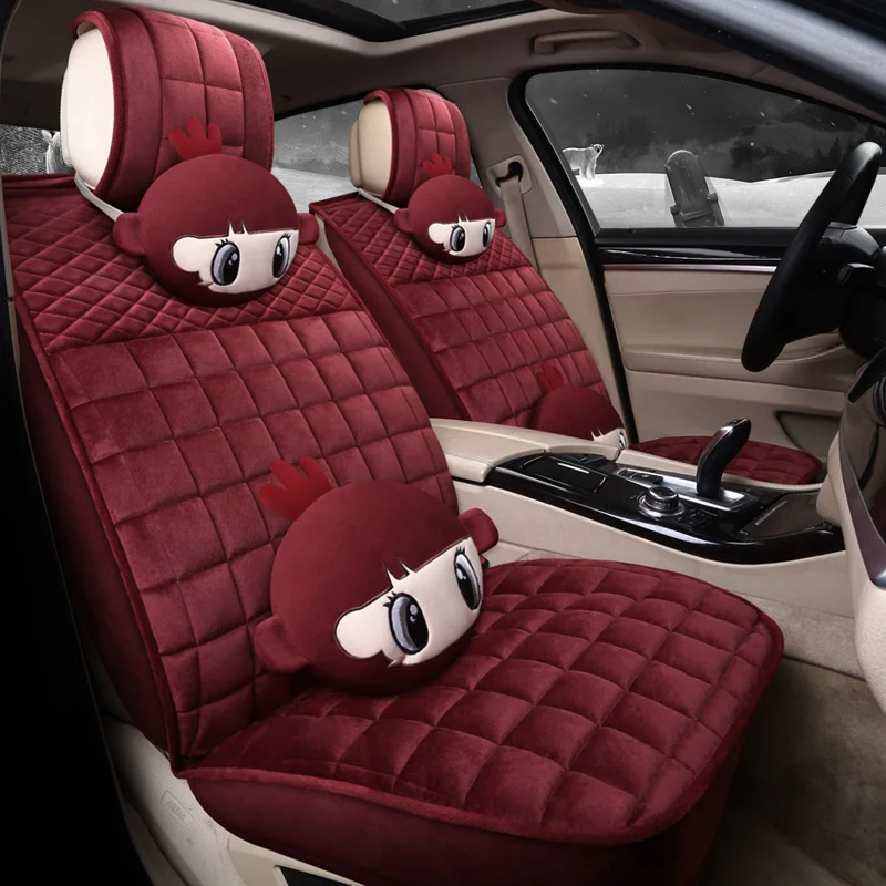 Winter Auto Full coverage Seats Covers Plush Car Seat Cover for Land rover evoque defender