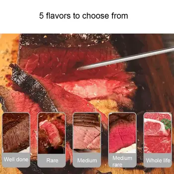 

Wireless Digital Barbecue Kitchen Tool BBQ Food Meat Thermometer with Dual Probe