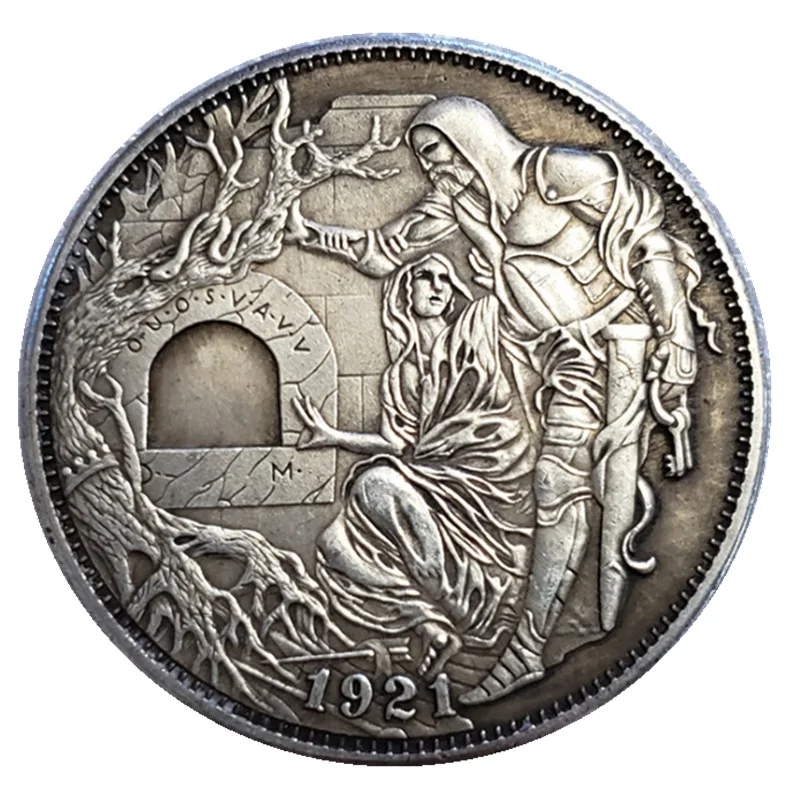 

US Hobo 1921 Morgan Dollar Silver Plated Copy Coins for Collection Gift old coins drop shipping