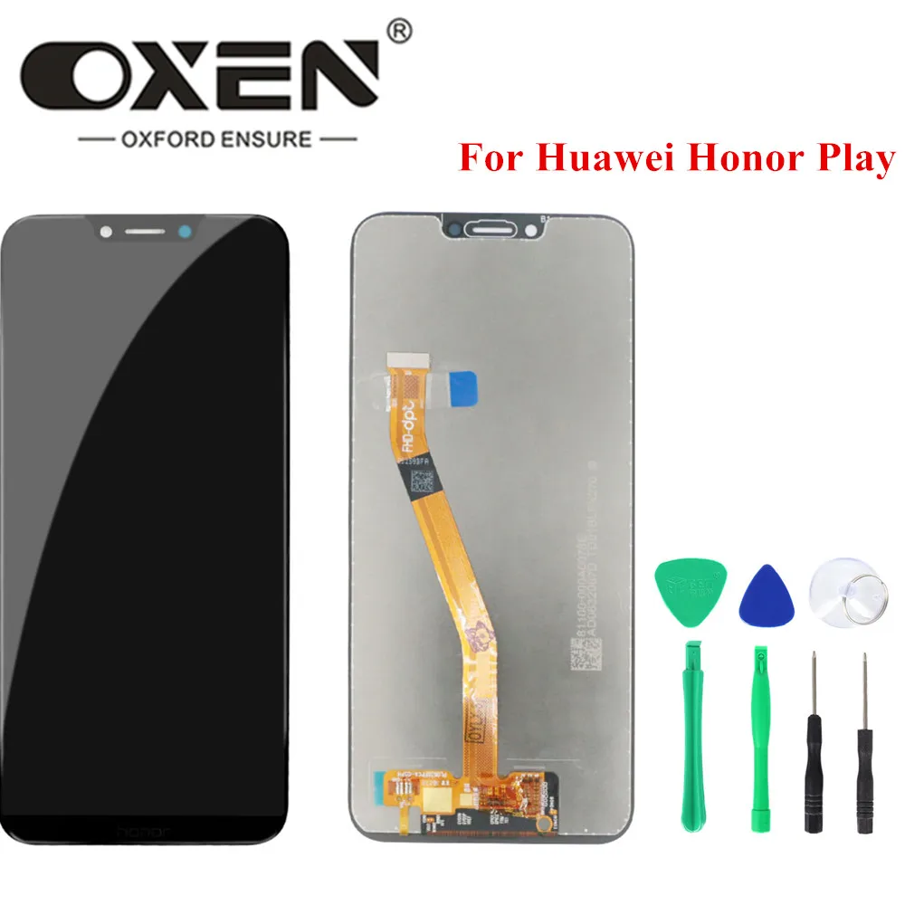 

OXEN 6.3" LCD Display for Huawei Honor Play COR-L29 LCD Screen Touch Panel Digitizer Assembly Replacement Repair Part Tested