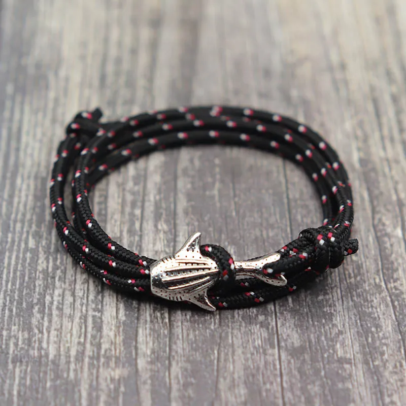 Adjustable Macrame Whale Shark Bracelet for Unisex