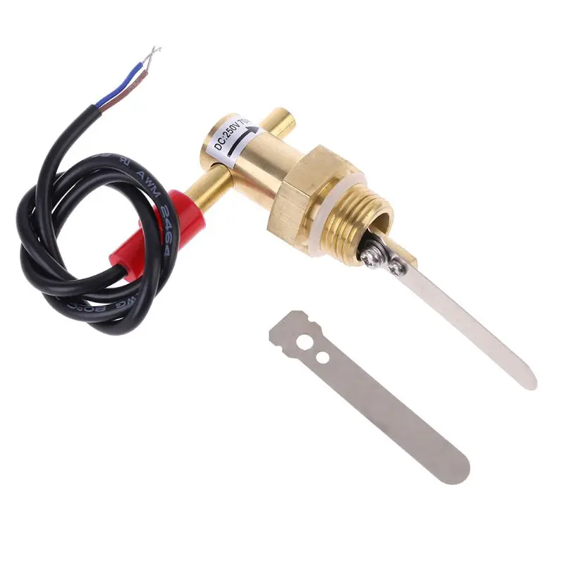 

G1/2" Water Flow Switch DN15 Liquid Flowing Switch 70W Brass for Pump