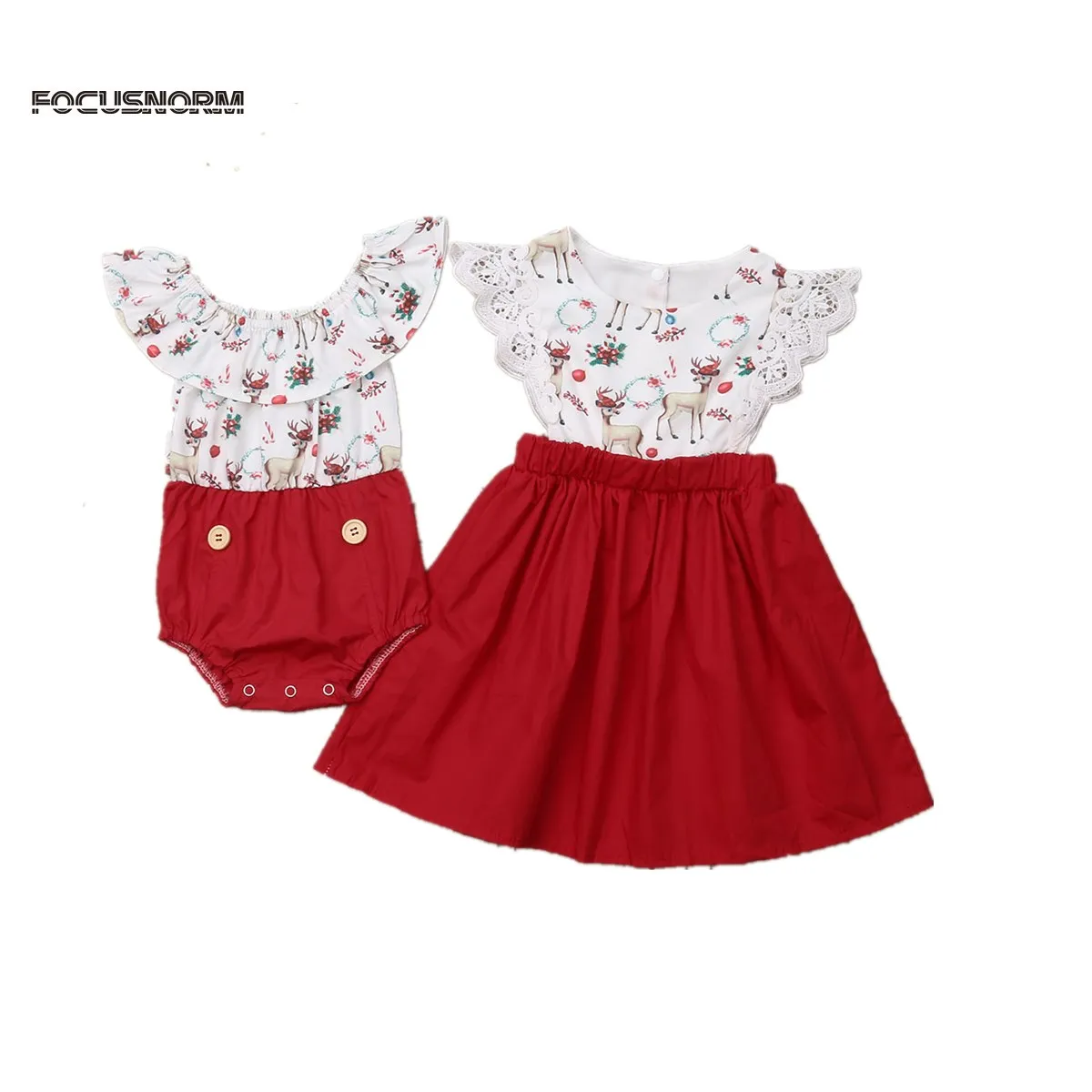 matching christmas dresses for sisters