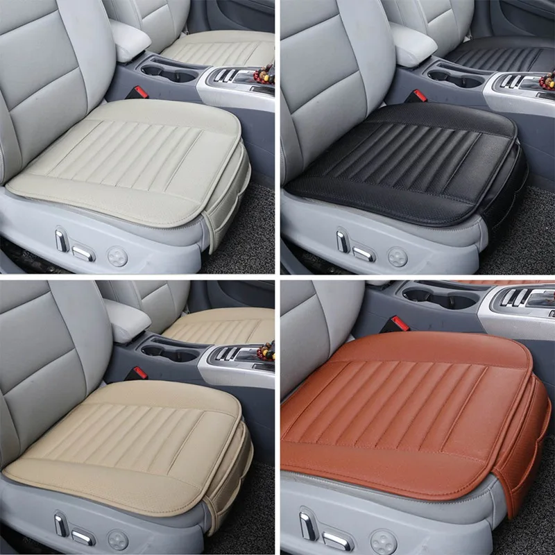 Защита автокресла, один коврик для переднего сиденья без спинки из искусственной кожи, чехол для автокресла для большинства четырехдверных внедорожников