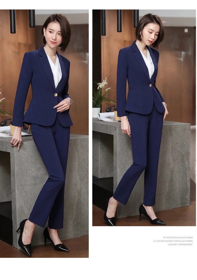 Business Suit WOMEN'S Suit Spring Clothing New Style Fashion Manager Office Suit Formal Wear Work Clothes 6925