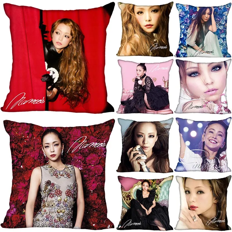 Популярный чехол с подушкой японской певицы Namie Amuro невидимый на молнии для