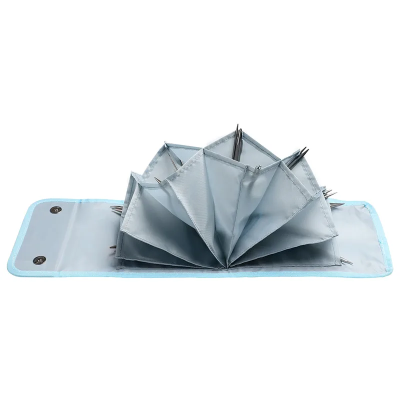 Empty Knitting Needles Case Travel Storage Organizer Storage Bag for Circular Knitting Needles and Other Accessories Storage Bag (2)