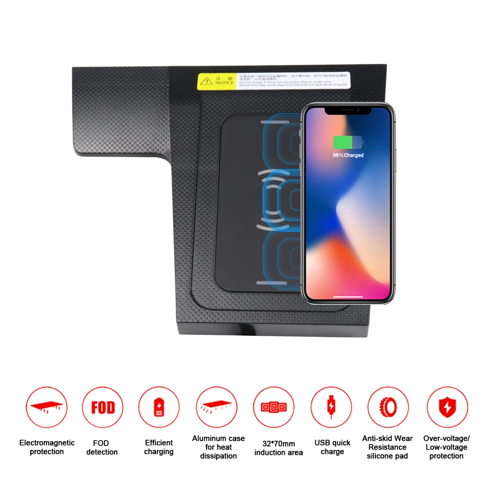 Qi автомобильное беспроводное зарядное устройство для Honda avancier/UR-V- для iPhone Xs Max Xr X samsung S10 S9 инфракрасный Быстрый держатель телефона