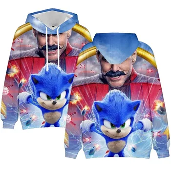 

2020 Sonic The Hedgehog Printed 3D Hoodies Women/Men Long Sleeve Hooded Sweatshirts Hot Sale Popular Streetwear Hoodies Custome