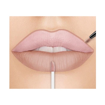 

2 in 1 Double Head Liquid Matte Lipstick Lip Gloss & Lip Liner Waterproof Nude Lipstick Set Lipgloss Mate Lip stick Pen Makeup
