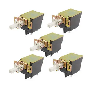

5 Pcs Spring Type DPST Latching Push Button Switch AC 250V 8A/128A