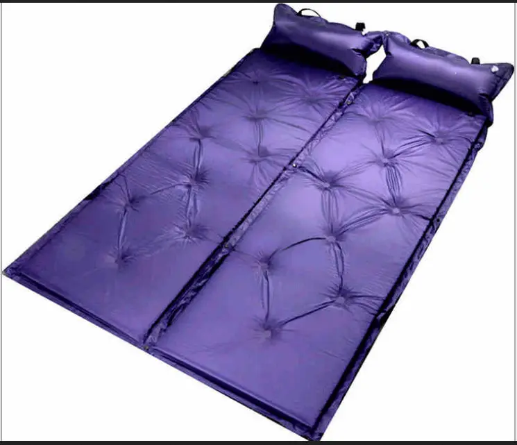 Портативный Открытый Кемпинг Надувной складной табурет Подушка воздушный спальный матрас походный матрас - Цвет: Фиолетовый