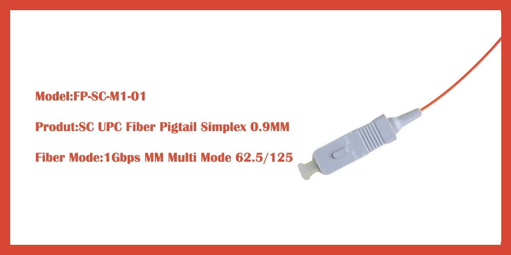SC UPC Fiber Pigtail 1 Meter M1 1000X500