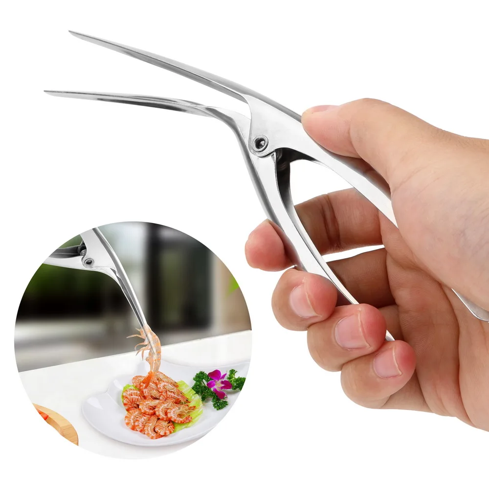 Кожуры HILIFE из нержавеющей стали для удаления кожуры с креветок Креативные