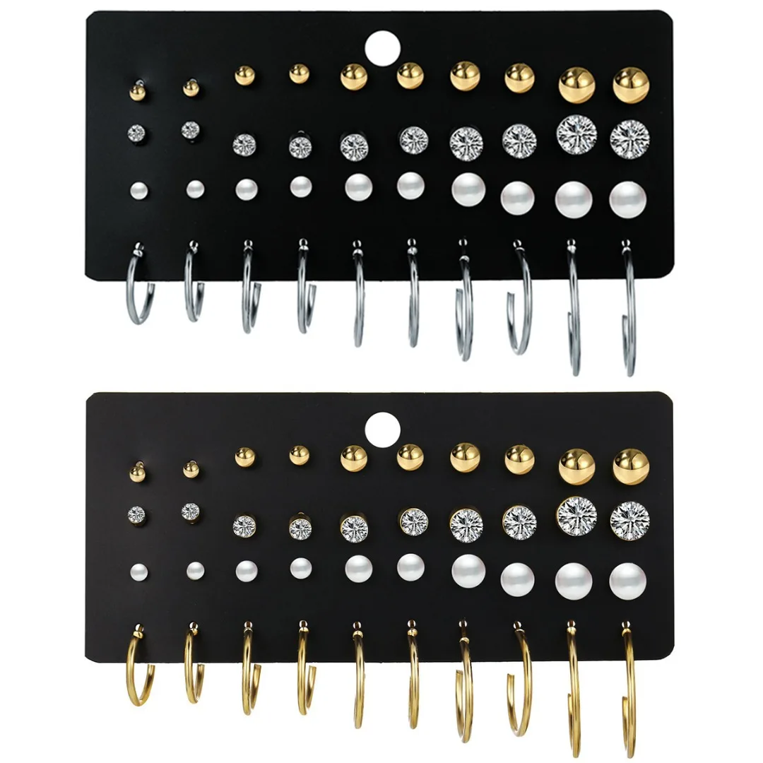 Геометрические серьги в форме C, круглые серьги-гвоздики с цирконием и кристаллами, модные серьги с искусственным жемчугом, женские вечерние ювелирные изделия, аксессуары