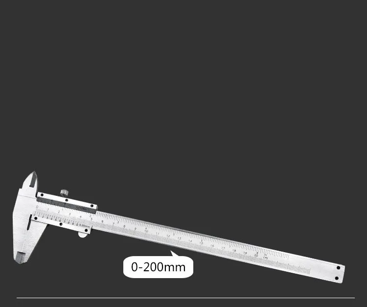 0-200mm Штангенциркуль " 0-150 мм 0,02 мм металлический суппорт микрометр измерительные инструменты - Цвет: 0-200mm