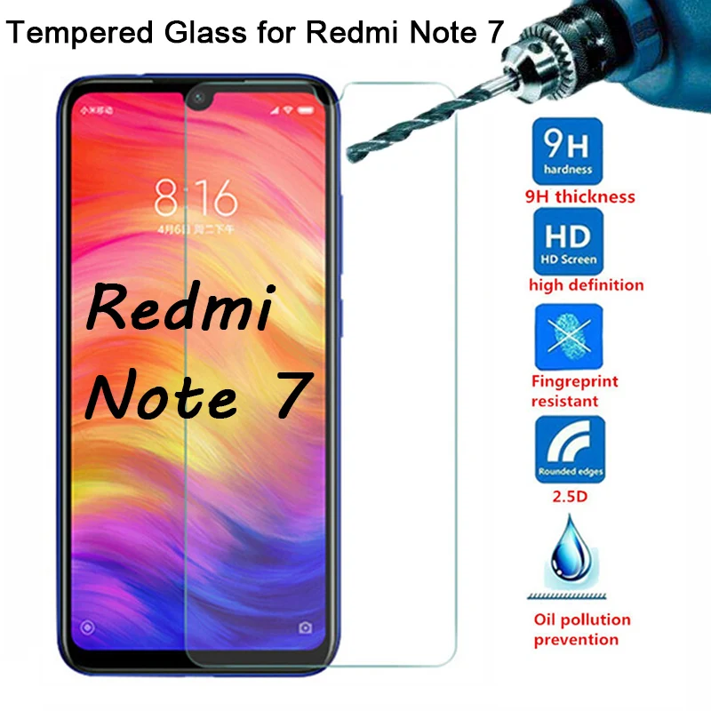 

Protective Phone Film for Redmi Note 7 Glass Toughed Screen Protector Film for Xiaomi Redmi Note 6 5 Pro 7A 5A 4X 4 3 2 Glass