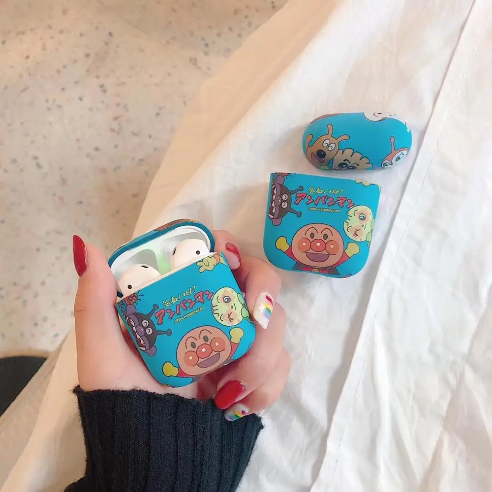Забавный мультфильм anpanman модный Жесткий ПК для Apple Airpods 1/2 противоударный чехол для новых AirPods беспроводной Bluetooth наушники чехол