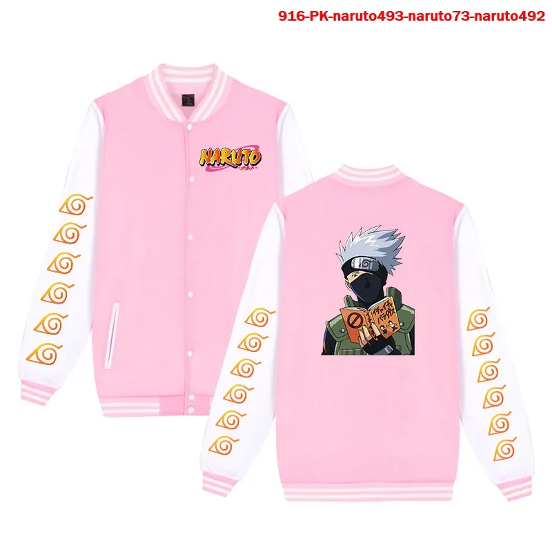 

Hatake Kakashi Naruto Harajuku College Style Bomber Jacket Men Baseball Coats Spring Autumn Winter Naruto Anime Baseball Jackets