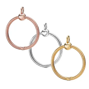 

2019 New 925 Sterling Silver O Pendant Charms fit Original Pandora Necklaces Women DIY Jewelry