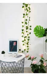 10M 100LED Leaf Garland Lamp for New Year AA Battery Ivy Vine LED Fairy String Lights For Christmas Wedding Party Green Decor