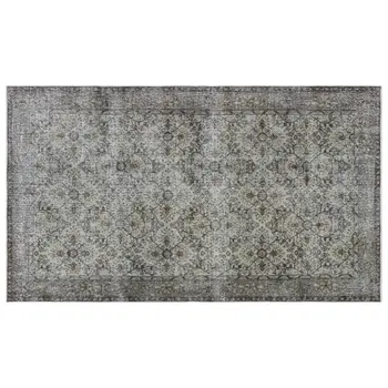 

Handmade Gray Vintage Overdyed Turkish Area Rug 163x278 Cm-5'4''X9'1''